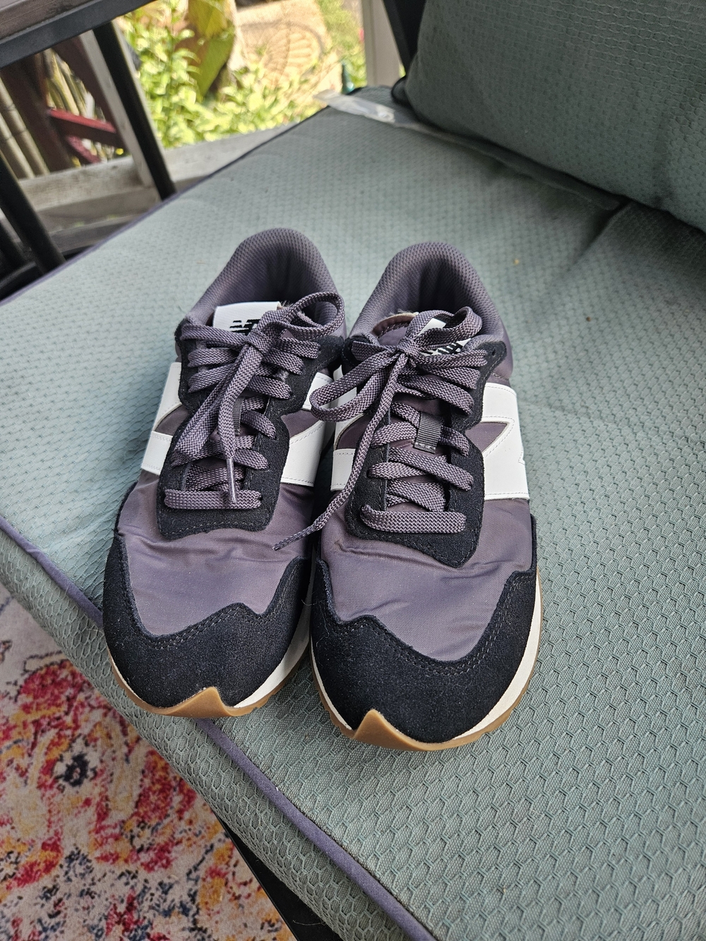 Women's Gray & Black Casual Sneakers with White Accent